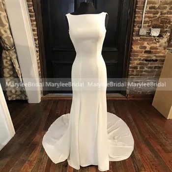 Vestido De Novia De Sirena White Ivory Wedding Dresses Made To Measure 2020 Bateau Neckline See Through Buttons Back Bride Dress
Vestido De Novia De Sirena White Ivory Wedding Dresses Made To Measure 2020 Bateau Neckline See Through Buttons Back Bride Dress