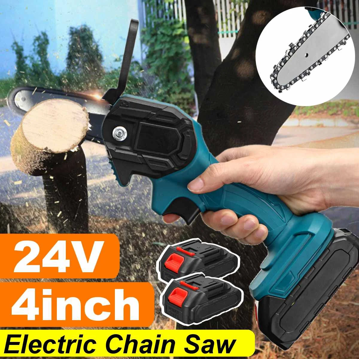 24V Portable Electric Pruning Saw Electric Saws Woodworking Electric Saw Garden Logging Mini Electric Chain Saw Lithium Battery
24V Portable Electric Pruning Saw Electric Saws Woodworking Electric Saw Garden Logging Mini Electric Chain Saw Lithium Battery