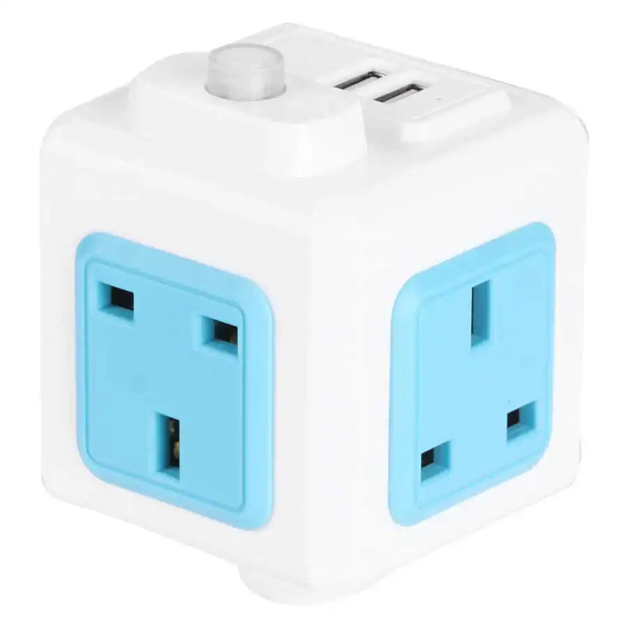 4-Outlets Dual USB Port Power Strip Multifunctional Household Power Socket Outlet UK Plug 250V Power Outlet
4-Outlets Dual USB Port Power Strip Multifunctional Household Power Socket Outlet UK Plug 250V Power Outlet
