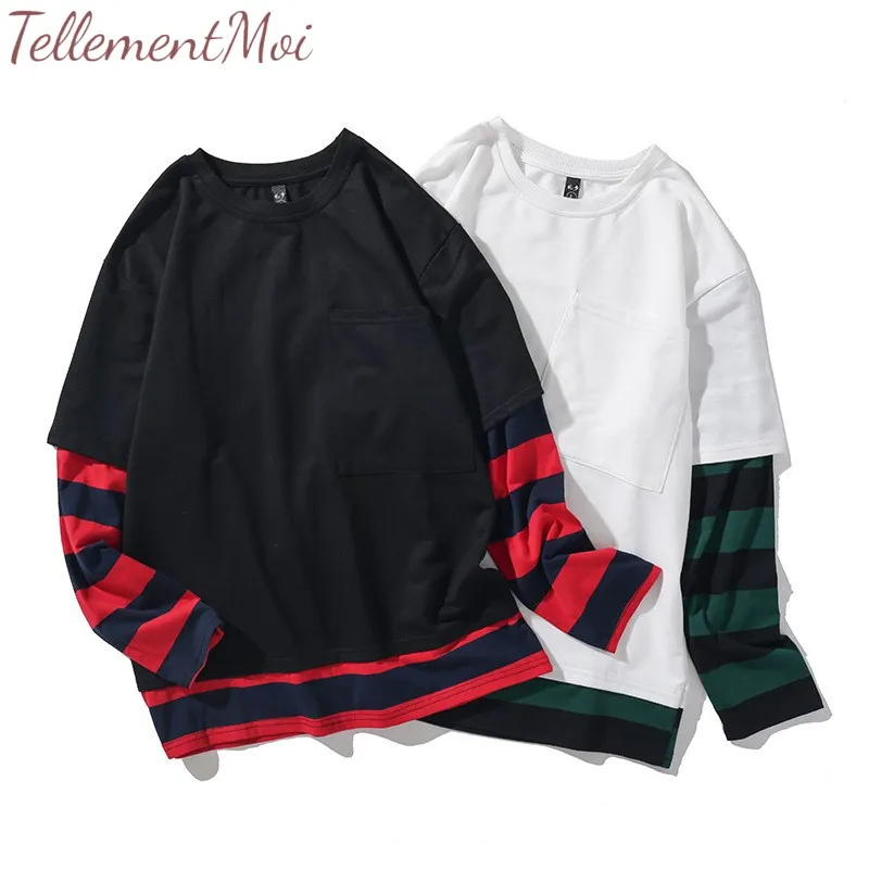 Spring Autumn Women T Shirt Harajuku Stripe Patchwork Casual Loose O-neck Long Sleeve T Shirts Tee Tops Female Clothing S-5XL
Spring Autumn Women T Shirt Harajuku Stripe Patchwork Casual Loose O-neck Long Sleeve T Shirts Tee Tops Female Clothing S-5XL