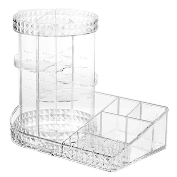 Transparent L Style Organizer,360-Degree Rotating Box,Diy Adjustable Cosmetics Display Case for Makeup Lipsticks More
Transparent L Style Organizer,360-Degree Rotating Box,Diy Adjustable Cosmetics Display Case for Makeup Lipsticks More