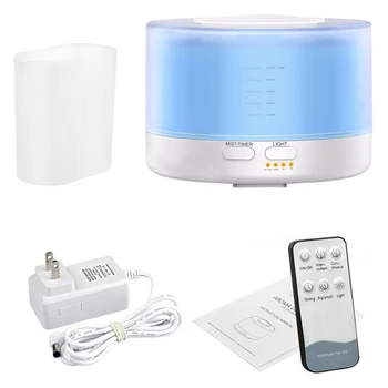 

Top Deals 500Ml Remote Control Ultrasonic Air Aroma Humidifier With 7 Color Led Lights Electric Aromatherapy Essential Oil Aroma