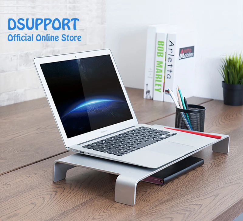Monitor Stand Aluminum Computer Riser Steady Organizer for MacBook/iMac Pro/TV Screen/Print Lapdesk Holder with Keyboard Storage
Monitor Stand Aluminum Computer Riser Steady Organizer for MacBook/iMac Pro/TV Screen/Print Lapdesk Holder with Keyboard Storage