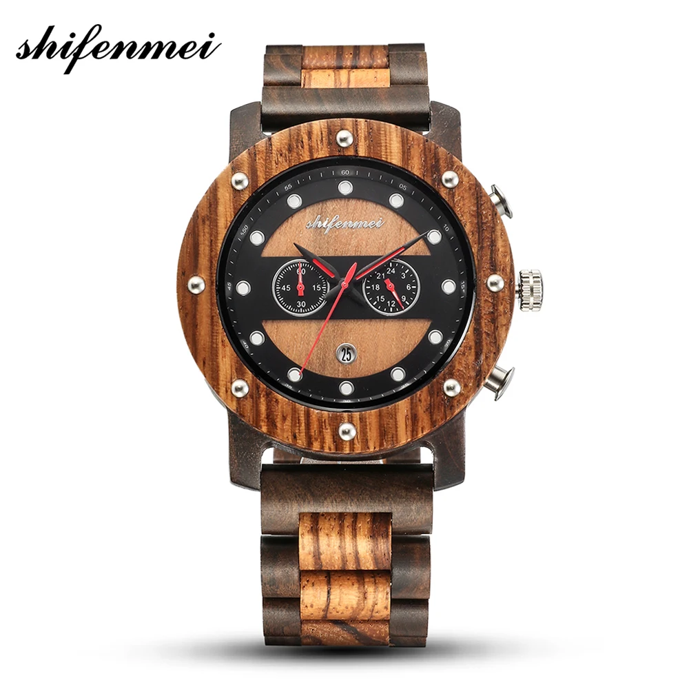 SHIFENMEI Wooden Quartz Watch Business Luxury Brand Watch Metal Men Watch for Gift Dial Stylish Date Display Relogio Masculino
SHIFENMEI Wooden Quartz Watch Business Luxury Brand Watch Metal Men Watch for Gift Dial Stylish Date Display Relogio Masculino