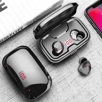 TWS 5.0 Bluetooth 9D Stereo Earphone Wireless Earppiece IPX7 Waterproof Earphones Sport Earpiece Hands-free headset For iphone 7
TWS 5.0 Bluetooth 9D Stereo Earphone Wireless Earppiece IPX7 Waterproof Earphones Sport Earpiece Hands-free headset For iphone 7