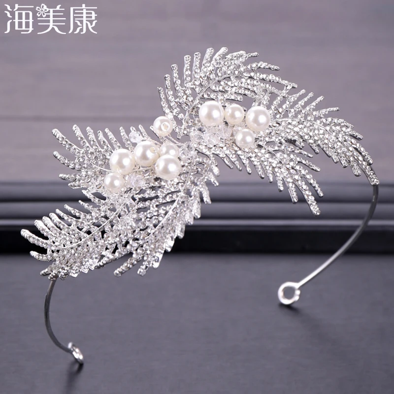 Haimeikang Fashion Pearl Hairband Headband Crowns Dainty Wedding Hair Accessories Women Tiaras Bridal Forehead Band Jewelry
Haimeikang Fashion Pearl Hairband Headband Crowns Dainty Wedding Hair Accessories Women Tiaras Bridal Forehead Band Jewelry
