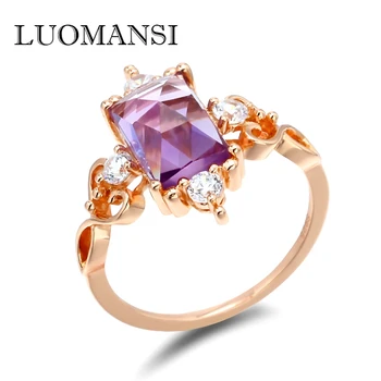 Luomansi 14k Gold Natural Amethyst Ring bijoux anillo for Women 925 silver Rings Fine Jewelry Party Gift 
Luomansi 14k Gold Natural Amethyst Ring bijoux anillo for Women 925 silver Rings Fine Jewelry Party Gift