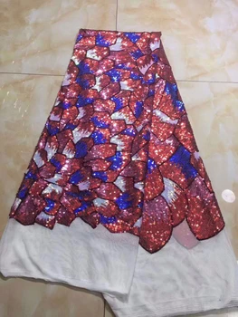 Newest African Lace Fabric High Quality Lace changing With Sequins color Latest French Tulle Lace Fabric For Party dress
Newest African Lace Fabric High Quality Lace changing With Sequins color Latest French Tulle Lace Fabric For Party dress