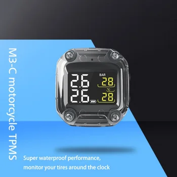 M3 Waterproof Motorcycle Real Time Tire Pressure Monitoring System TPMS Wireless LCD Display Internal or External TH/WI Sensorsk
M3 Waterproof Motorcycle Real Time Tire Pressure Monitoring System TPMS Wireless LCD Display Internal or External TH/WI Sensorsk