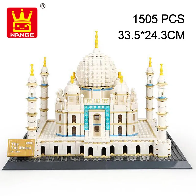 Wange 5211 Famous Architecture Series Building Blocks Toys 1505pcs Bricks TAJ MAHAL Of AGRA Construction Toys For Children Gifts
Wange 5211 Famous Architecture Series Building Blocks Toys 1505pcs Bricks TAJ MAHAL Of AGRA Construction Toys For Children Gifts