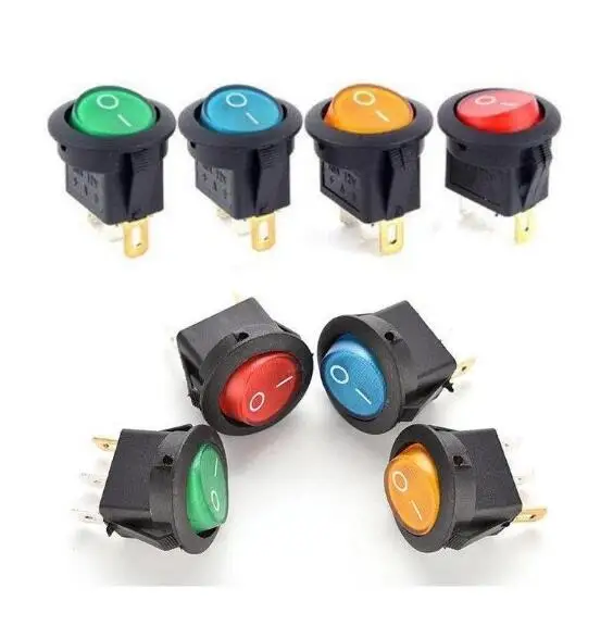 5PCS 12V 220V LED illuminuted rocker switch 20A 12V push button switch Car button lights ON/OFF Round light Switch
5PCS 12V 220V LED illuminuted rocker switch 20A 12V push button switch Car button lights ON/OFF Round light Switch