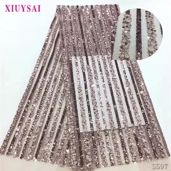 Aqua green French Sequins Tulle Lace Fabric 2020 High Quality African Lace Fabric Nigerian Mesh Lace Fabrics For Dress SL201
Aqua green French Sequins Tulle Lace Fabric 2020 High Quality African Lace Fabric Nigerian Mesh Lace Fabrics For Dress SL201