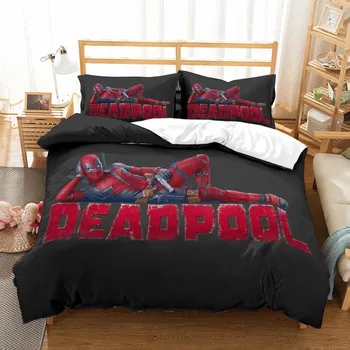 2/3 Pieces Deadpool Bedding Set Cover Set Superhero Duvet Cover Kids Bedroom Bed Cover Set Bedding Luxury Bed Quilt Cover
2/3 Pieces Deadpool Bedding Set Cover Set Superhero Duvet Cover Kids Bedroom Bed Cover Set Bedding Luxury Bed Quilt Cover