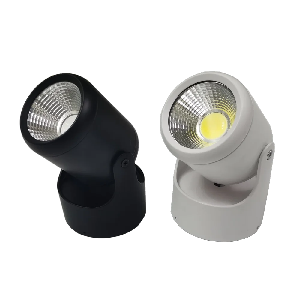 High quality Dimmable Rotating LED Downlights Surface Mounted adjustment COB AC85-265V 5W 10W 15W LED Ceiling Lamp Spot lights