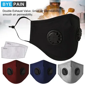 Double Breathing Valve PM 2.5 Mask Flu Dust Mouth Mask With Activated Carbon Filter For Man Woman
Double Breathing Valve PM 2.5 Mask Flu Dust Mouth Mask With Activated Carbon Filter For Man Woman