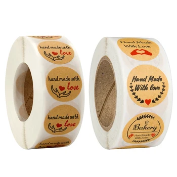 1000 Pcs Round"Handmade with Love"Stickers Seal Labels Roll Sticker for Package Decorate Handmade Sticker Stationery Supplies, 5
1000 Pcs Round"Handmade with Love"Stickers Seal Labels Roll Sticker for Package Decorate Handmade Sticker Stationery Supplies, 5