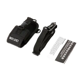 

MSC-20D Radio Case Nylon Walkie Talkie Holder Universal Adjustable Strap Portable Sleeve Interphone Sheath for BaoFeng