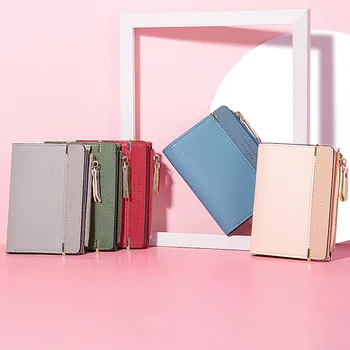 Short Style Latest Lady Zipper Women Fashion Wallet Splicing Zipper Credit Card Holder Wallet
Short Style Latest Lady Zipper Women Fashion Wallet Splicing Zipper Credit Card Holder Wallet