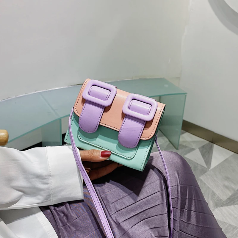 Contrast Color Flip Shoulder Bags For Women 2020 PU Leather Crossbody Handbags Fashion All-match Messenger Bags Purse
Contrast Color Flip Shoulder Bags For Women 2020 PU Leather Crossbody Handbags Fashion All-match Messenger Bags Purse