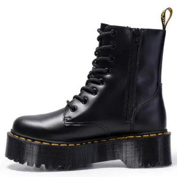 STS Platform Martens Boots Women Shoes 2020 New Black Leather Ankle Boots Women Punk Shoes Thick Bottom Motorcycle Boot De Mujer
STS Platform Martens Boots Women Shoes 2020 New Black Leather Ankle Boots Women Punk Shoes Thick Bottom Motorcycle Boot De Mujer