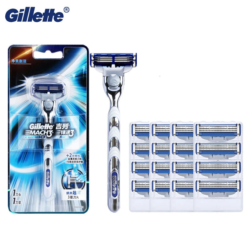 Manual razor for men safety shaving Gillette Mach 3 Turbo razor holder With replacement razor blades Shaving cassettes jilet
Manual razor for men safety shaving Gillette Mach 3 Turbo razor holder With replacement razor blades Shaving cassettes jilet