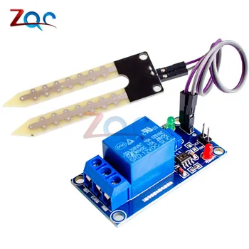 Soil Moisture Sensor 12V Relay Control Module DC 12V soil moisture sensor relay Automatic watering of humidity starting switch
Soil Moisture Sensor 12V Relay Control Module DC 12V soil moisture sensor relay Automatic watering of humidity starting switch