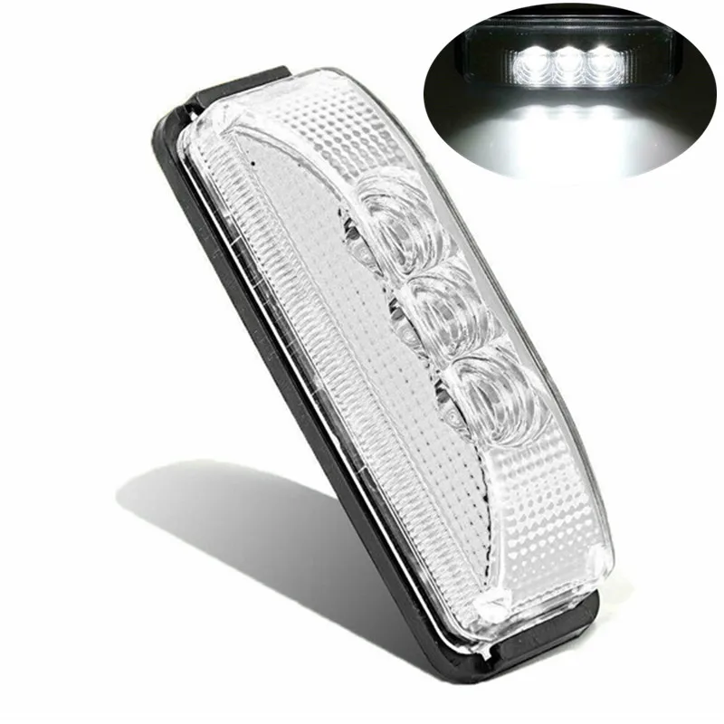 Pick Up Truck Light Waterproof Trailer Lights Clear White Lights 12V 3 LED Fender Front Side Cab Pickup RV Truck Side Marker
Pick Up Truck Light Waterproof Trailer Lights Clear White Lights 12V 3 LED Fender Front Side Cab Pickup RV Truck Side Marker