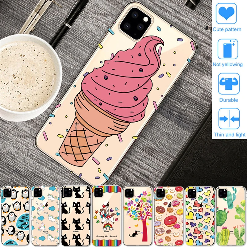 Ice Cream Cactus High Clear Case for Apple iPhone 11 Pro XS Max XR 6 6S 7 8 Plus X Cat Panda Unicorn Donut Koala Soft TPU Cover 
Ice Cream Cactus High Clear Case for Apple iPhone 11 Pro XS Max XR 6 6S 7 8 Plus X Cat Panda Unicorn Donut Koala Soft TPU Cover
