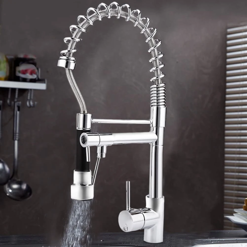 Double Spring Kitchen Faucet Pull Out Sink Taps 360 Degree Swivel Lead-Free Anti Corrosion Practical Flower Sprinkler Tools
Double Spring Kitchen Faucet Pull Out Sink Taps 360 Degree Swivel Lead-Free Anti Corrosion Practical Flower Sprinkler Tools