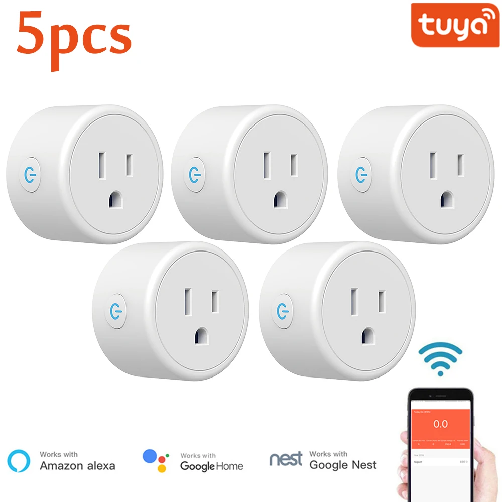 Wifi Plug Voice Control Smart Power Plug Smart Home Wifi Socket Wireless Can Be Used With Alexa Google Home Tuya APP Application
Wifi Plug Voice Control Smart Power Plug Smart Home Wifi Socket Wireless Can Be Used With Alexa Google Home Tuya APP Application