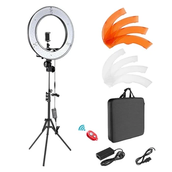 18" RGB LED Video Ring Light Tripod Stand Phone Holder Selfie Ringlight for Makeup Live Video Photography with remote control
18" RGB LED Video Ring Light Tripod Stand Phone Holder Selfie Ringlight for Makeup Live Video Photography with remote control