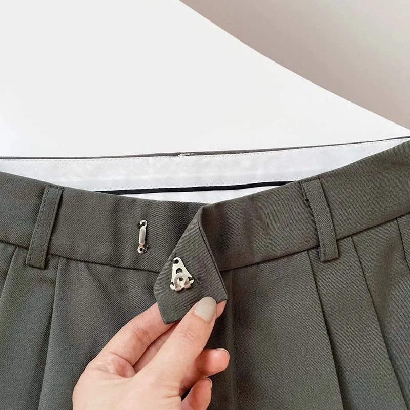 FORYUNSHES Women Wide Leg Cigarette Suits Trousers 2020 Autumn Femme High Waist Straight Pants Casual Office Business Bottom