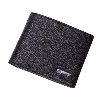 

Genuine Leather Smart Wallet Tracker Bluetooth Connected with APP Anti Lost Anti Theft Selfie Men Wallet