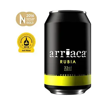 Cerveza Artesanal ARRIACA RUBIA 33cl (Caja 24 latas)
Cerveza Artesanal ARRIACA RUBIA 33cl (Caja 24 latas)
