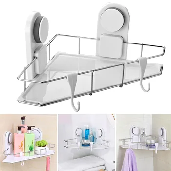 Bathroom With Suction Cup Stainless Steel Space Saving Hooks Storage Shelf Triangle Corner Shower Caddy Wall Mounted Waterproof
Bathroom With Suction Cup Stainless Steel Space Saving Hooks Storage Shelf Triangle Corner Shower Caddy Wall Mounted Waterproof