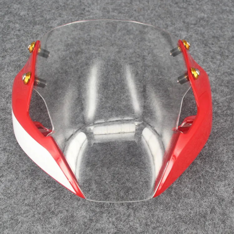 For Ducati Monster 821 Hyperstrada Stnipe 14-17 2018 2019 2020 Front Windscreen Front Air Intake Hood Front Fairing Windshield