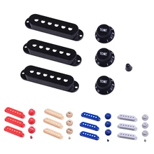 Tooyful 1 Set Plastic Single Coil Pickup Covers + Volume Tone Crontrol Knob + Switch Tip for Electric Guitar Replacement Parts
Tooyful 1 Set Plastic Single Coil Pickup Covers + Volume Tone Crontrol Knob + Switch Tip for Electric Guitar Replacement Parts