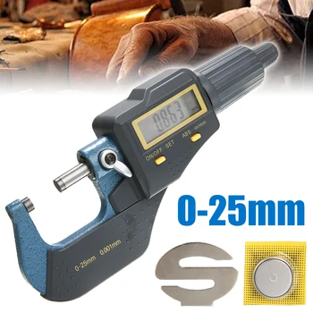 0-25 mm Electronic Outside Micrometer 0.001mm Micrometer with Extra Large LCD Screen Digital High Precision Caliper Gauge
0-25 mm Electronic Outside Micrometer 0.001mm Micrometer with Extra Large LCD Screen Digital High Precision Caliper Gauge