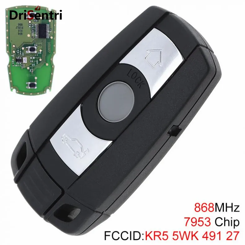 3 Buttons Keyless Remote Key 7953 Chip for BMW CAS3 System X5 X6 Z4 1 / 3 / 5 / 6 / 7 Series Vehicle Smart 2002-2013
3 Buttons Keyless Remote Key 7953 Chip for BMW CAS3 System X5 X6 Z4 1 / 3 / 5 / 6 / 7 Series Vehicle Smart 2002-2013