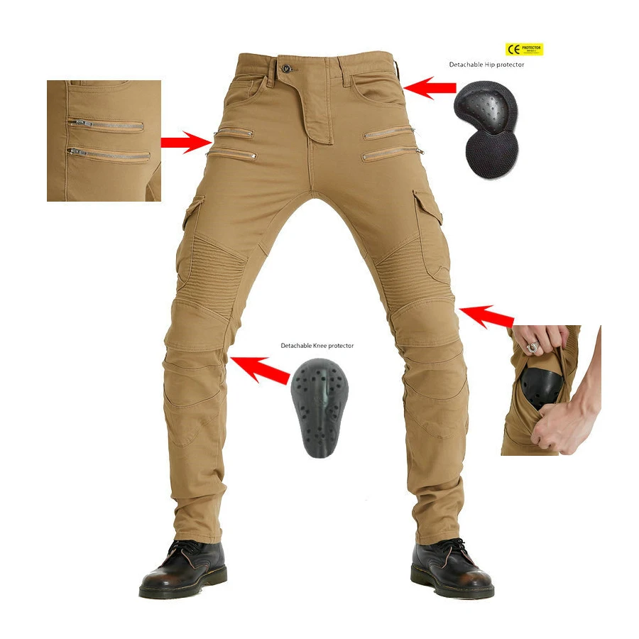 Мужские мотоциклетные джинсы для верховой езды, защита на молнии, оснащенная безопасной искусственной кожей, четыре цвета на выбор. Новинка 2021 
Мужские мотоциклетные джинсы для верховой езды, защита на молнии, оснащенная безопасной искусственной кожей, четыре цвета на выбор. Новинка 2021