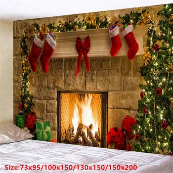 Christmas Backdrop Wall Christmas Gifts Fireplace Tapestry Tree Xmas Red Socks Tapestry Room Bedroom Dorm Home Decor 95x73cm
Christmas Backdrop Wall Christmas Gifts Fireplace Tapestry Tree Xmas Red Socks Tapestry Room Bedroom Dorm Home Decor 95x73cm