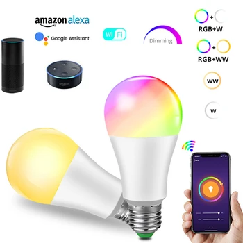 15W Smart Light Bulb Dimmable WiFi LED Lamp E27 Color Changing Lamp RGB Magic Bulb 110V 220V APP Operate Alexa Google Assistant
15W Smart Light Bulb Dimmable WiFi LED Lamp E27 Color Changing Lamp RGB Magic Bulb 110V 220V APP Operate Alexa Google Assistant