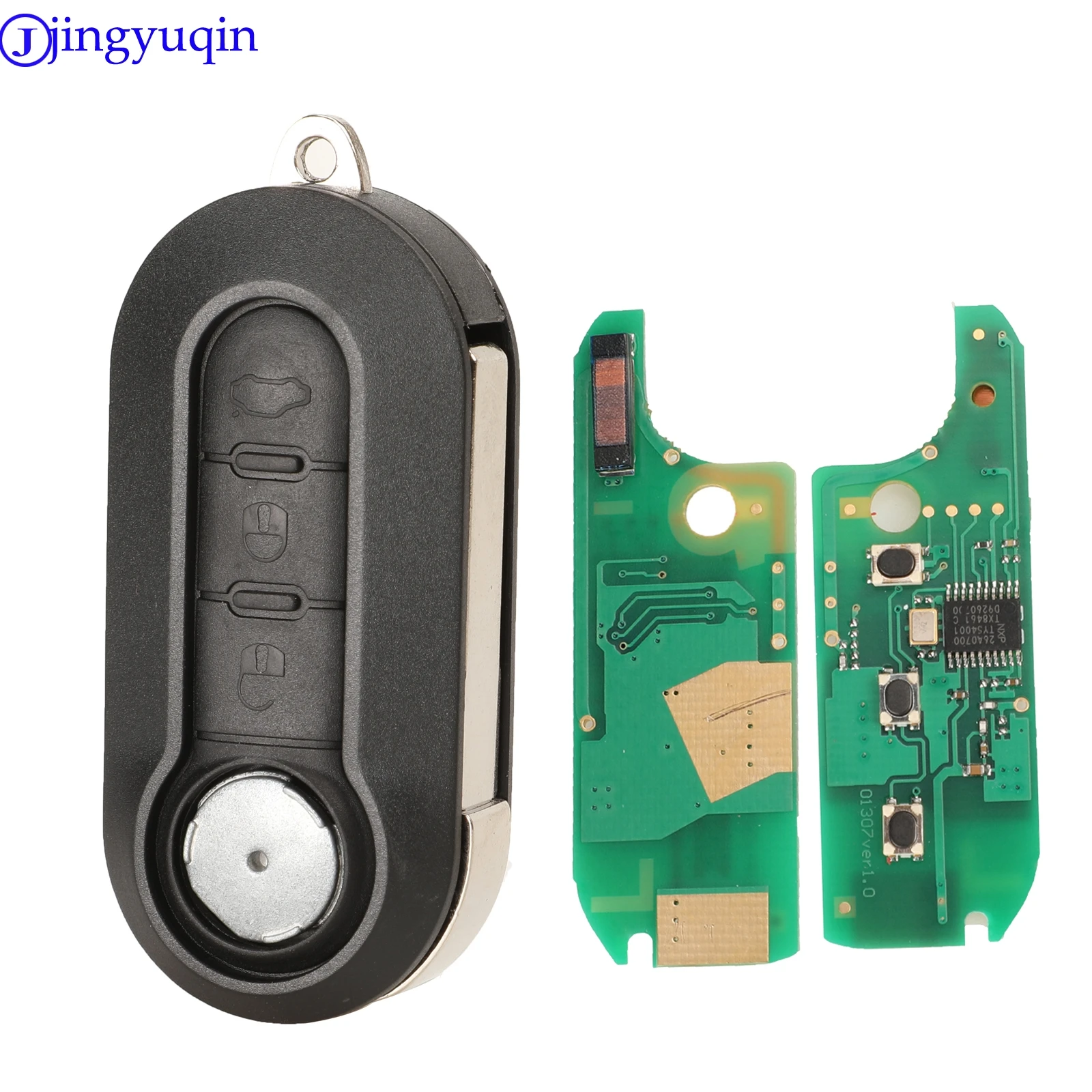 jingyuqin 3 Buttons Remote Key Fob FSK PCF7946/PCF7946AT Chip 433MHz For Fiat 500 Grande Punto 2010-2017
jingyuqin 3 Buttons Remote Key Fob FSK PCF7946/PCF7946AT Chip 433MHz For Fiat 500 Grande Punto 2010-2017