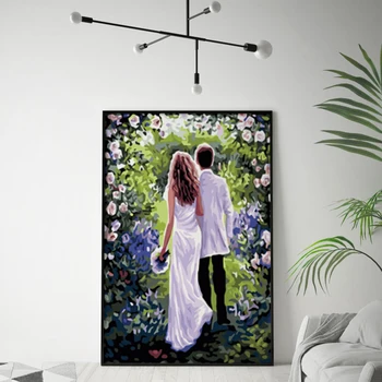 DIY Coloring paint by numbersNewly married men and womenPainting paints by numbers with paint colors
DIY Coloring paint by numbersNewly married men and womenPainting paints by numbers with paint colors