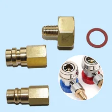 Air Conditioning Refrigerants Adapter Set For R134A 1/4 " Thread W21.8 To 1/4'' SAE Quick Coupler Connector Car Repair Tools
Air Conditioning Refrigerants Adapter Set For R134A 1/4 " Thread W21.8 To 1/4'' SAE Quick Coupler Connector Car Repair Tools