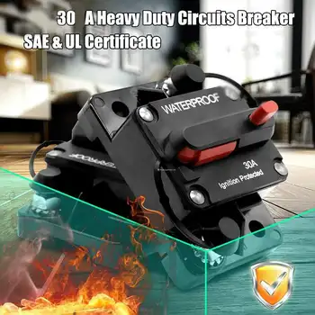 30A AMP Circuit Breaker Fuse Reset 12-48V DC Car Boat Auto Waterproof Fuse Box Fuse Car Fusibles Amplificador
30A AMP Circuit Breaker Fuse Reset 12-48V DC Car Boat Auto Waterproof Fuse Box Fuse Car Fusibles Amplificador