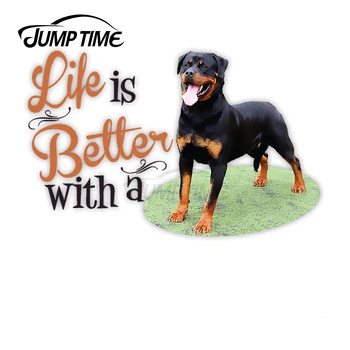 Jump Time 13cm x 13cm Car Sticker Life Is Better With A Dog Decor Personality Window Door Waterproof Vinyl Car Decoration
Jump Time 13cm x 13cm Car Sticker Life Is Better With A Dog Decor Personality Window Door Waterproof Vinyl Car Decoration