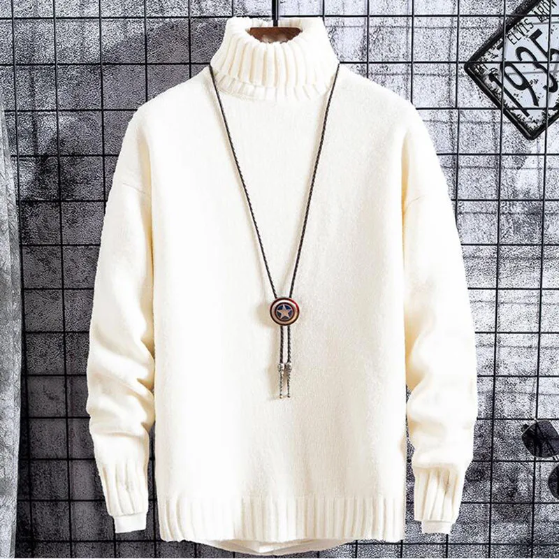 high quality Mens Turtleneck Winter Sweater Men Loose Long Sleeve Wool Knitted Pullover Men clothing Thick warm Tricot homme
high quality Mens Turtleneck Winter Sweater Men Loose Long Sleeve Wool Knitted Pullover Men clothing Thick warm Tricot homme