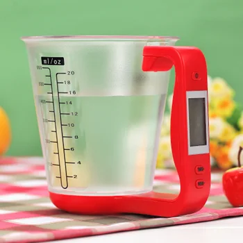 Measuring Cup Kitchen Scale Digital Cup Scale Electronic Tool Scale With LCD Protable Outdoor Camping Temperature Measurement
Measuring Cup Kitchen Scale Digital Cup Scale Electronic Tool Scale With LCD Protable Outdoor Camping Temperature Measurement