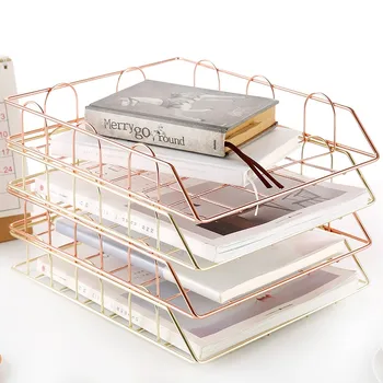 Quality Multi-function Metal Gold Office Desktop A4Paper Storage Rack Stackable Magazine Finishing Basket File Box Organizer
Quality Multi-function Metal Gold Office Desktop A4Paper Storage Rack Stackable Magazine Finishing Basket File Box Organizer